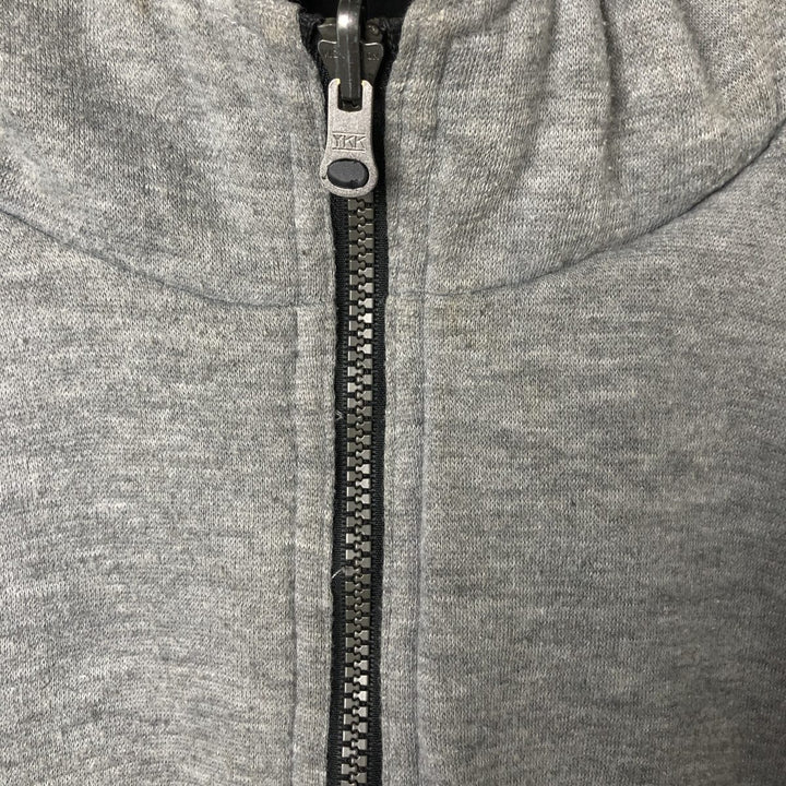 Vintage 90'S adidas reversible back logo padded hoodie/puffer jacket, size M, men's unclear black type Vintage Second Hand