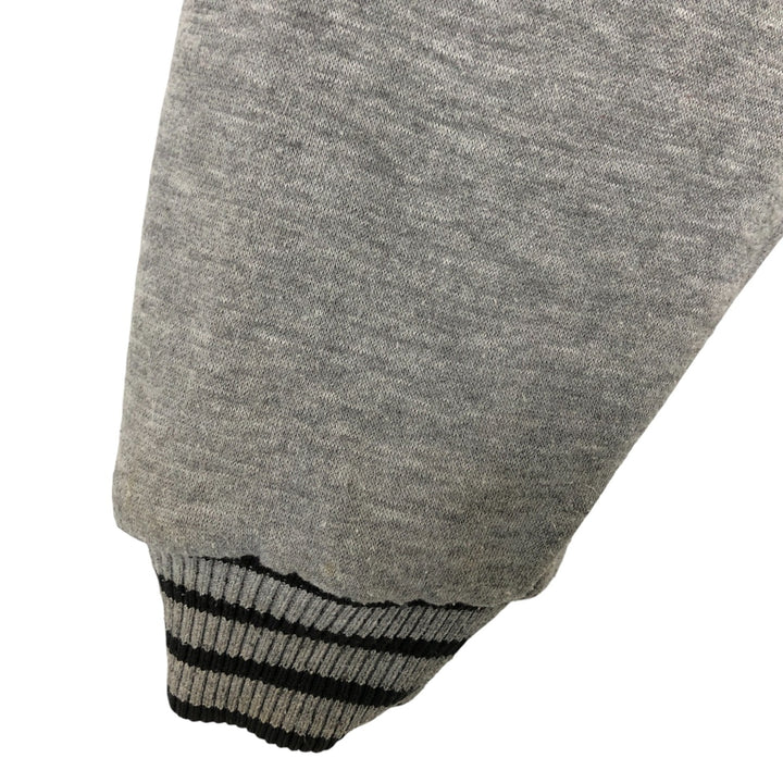 Vintage 90'S adidas reversible back logo padded hoodie/puffer jacket, size M, men's unclear black type Vintage Second Hand