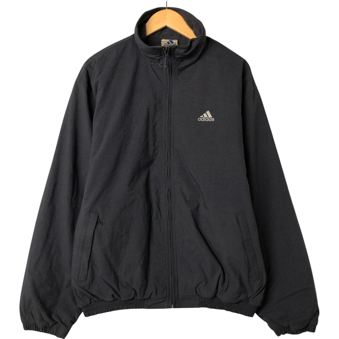 2000'S Adidas padded puffer jacket, men's size M polyamide black type Vintage Second Hand