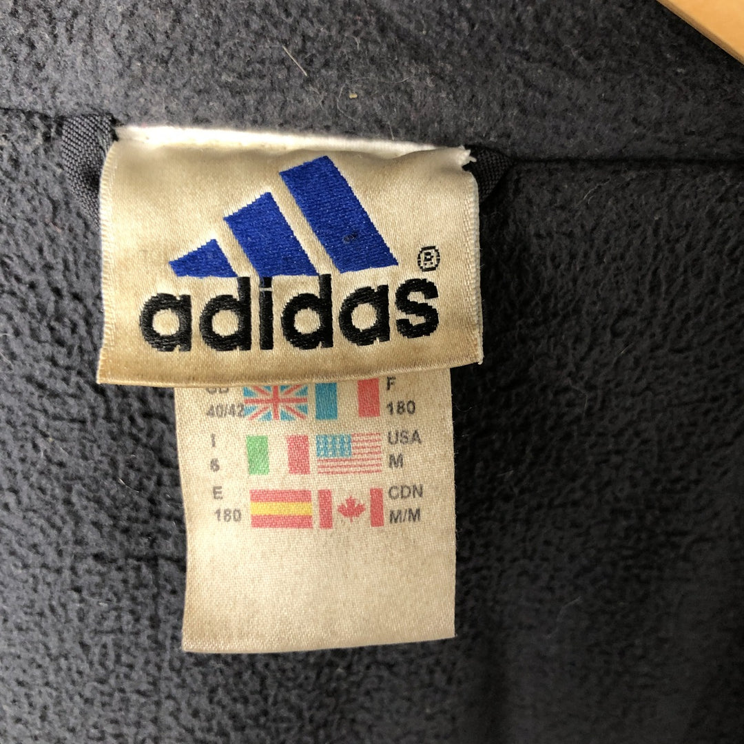 2000'S Adidas padded puffer jacket, men's size M polyamide black type Vintage Second Hand