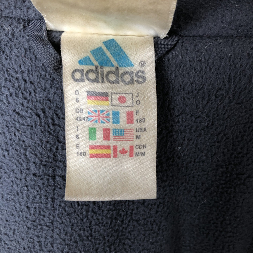 2000'S Adidas padded puffer jacket, men's size M polyamide black type Vintage Second Hand