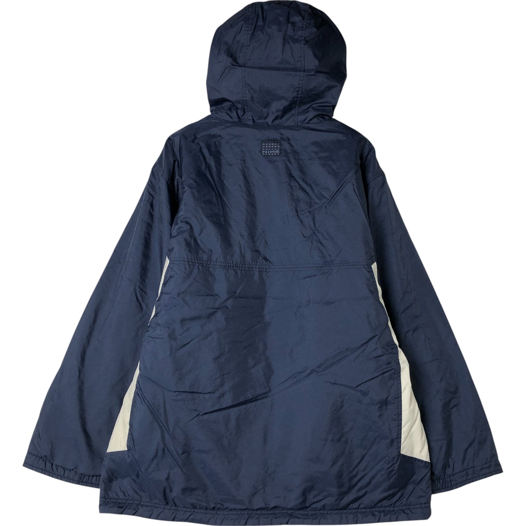 2000'S Nike Reversible Padded Parka Puffer Jacket Men's XL Nylon navy blue type Vintage Second Hand