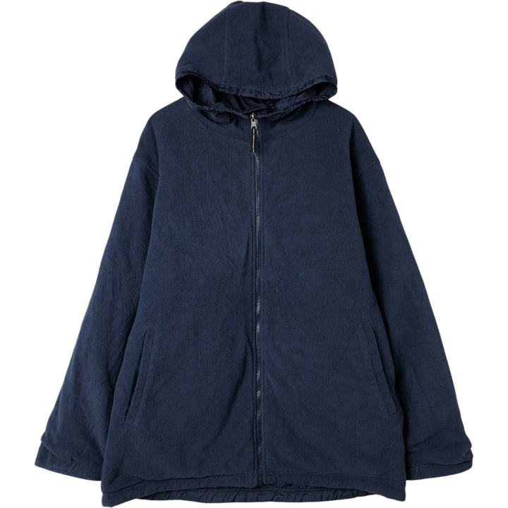 2000'S Nike Reversible Padded Parka Puffer Jacket Men's XL Nylon navy blue type Vintage Second Hand
