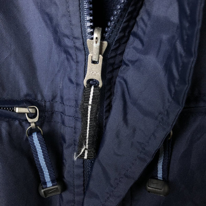 2000'S Nike Reversible Padded Parka Puffer Jacket Men's XL Nylon navy blue type Vintage Second Hand