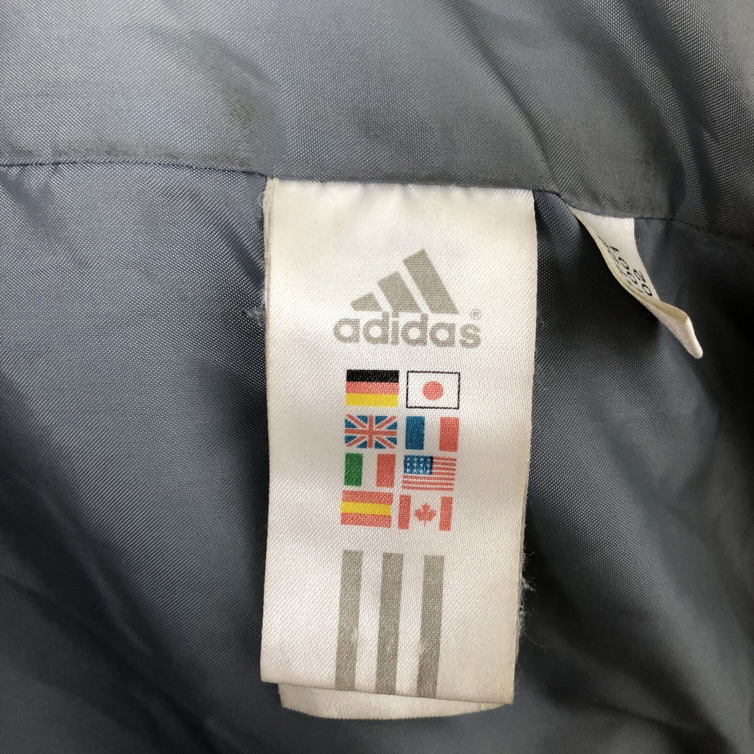 2000'S Adidas padded puffer jacket, men's size XL polyester Khaki type Vintage Second Hand