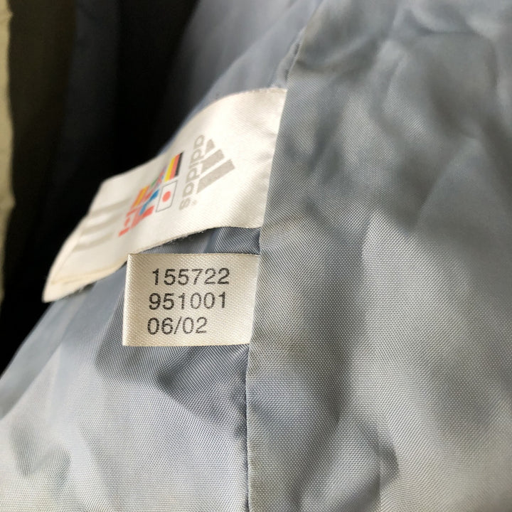 2000'S Adidas padded puffer jacket, men's size XL polyester Khaki type Vintage Second Hand