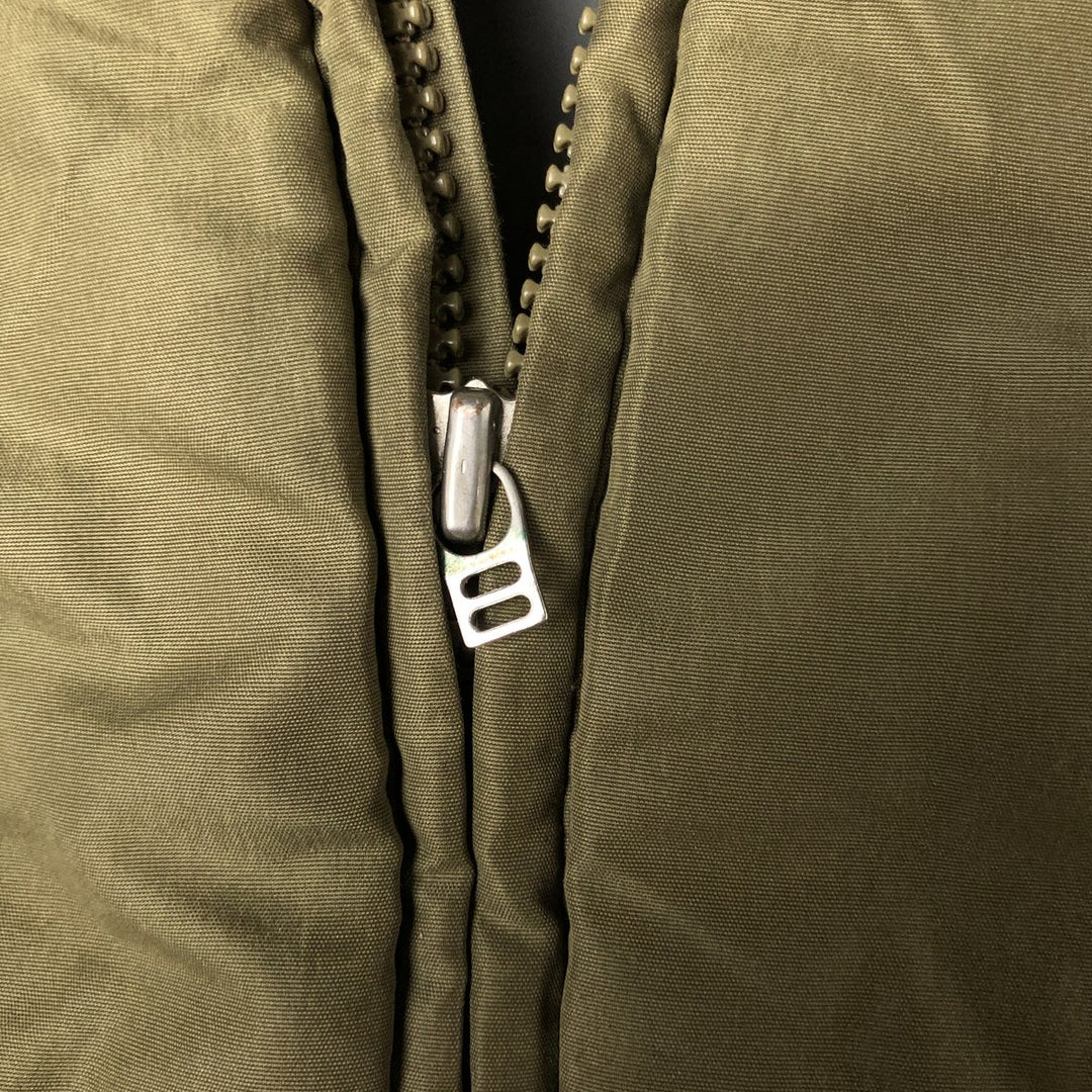 2000'S Adidas padded puffer jacket, men's size XL polyester Khaki type Vintage Second Hand