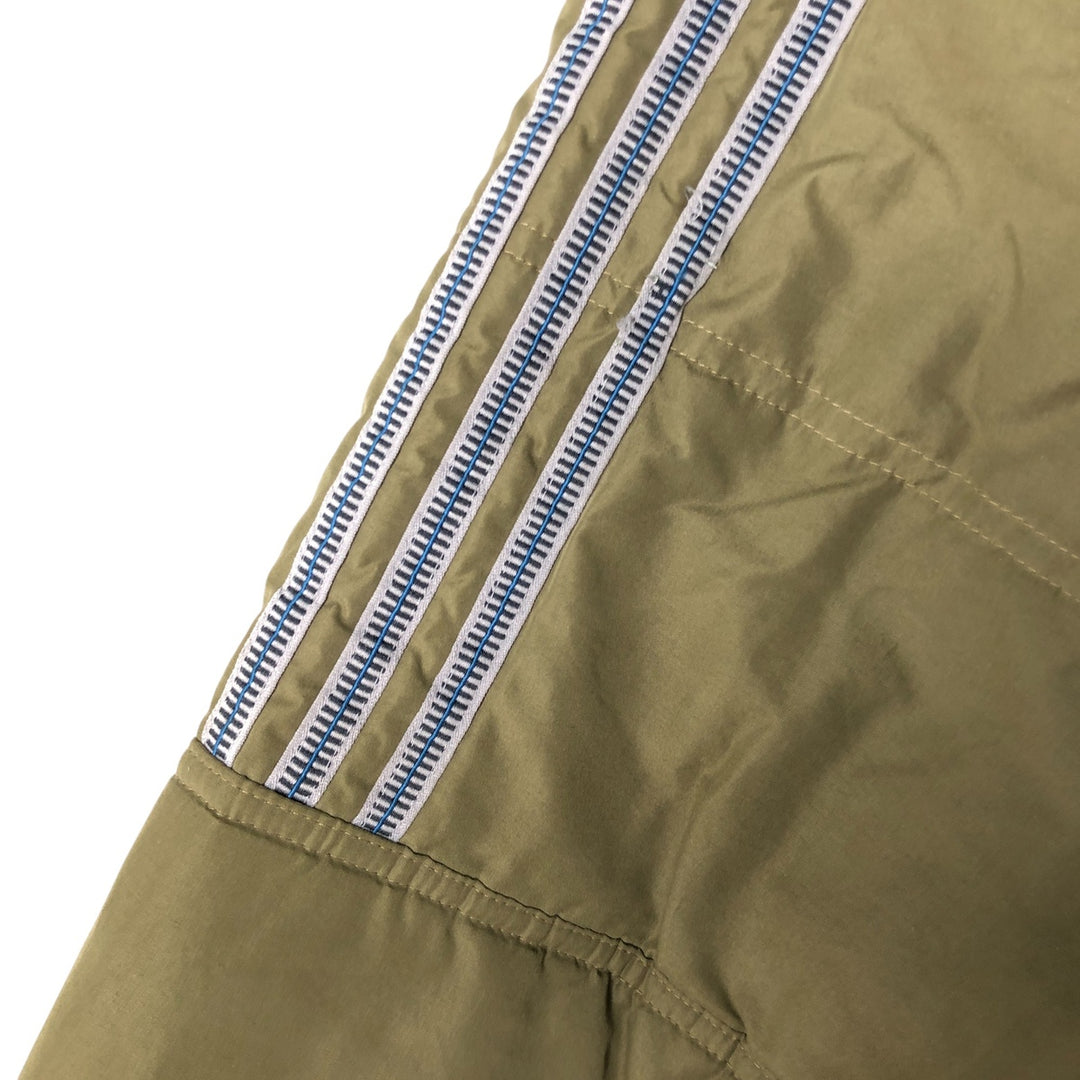 2000'S Adidas padded puffer jacket, men's size XL polyester Khaki type Vintage Second Hand