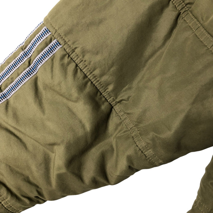 2000'S Adidas padded puffer jacket, men's size XL polyester Khaki type Vintage Second Hand