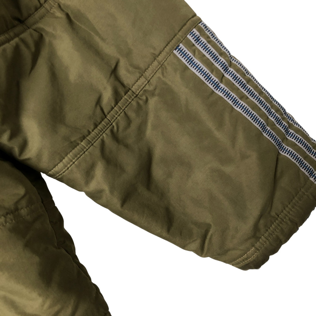 2000'S Adidas padded puffer jacket, men's size XL polyester Khaki type Vintage Second Hand