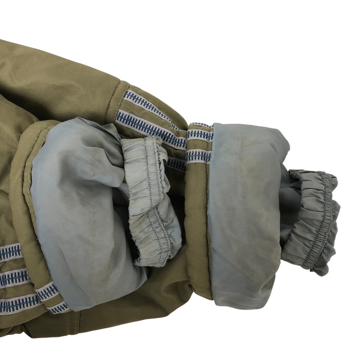 2000'S Adidas padded puffer jacket, men's size XL polyester Khaki type Vintage Second Hand