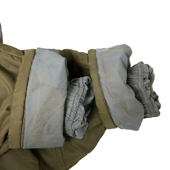 2000'S Adidas padded puffer jacket, men's size XL polyester Khaki type Vintage Second Hand