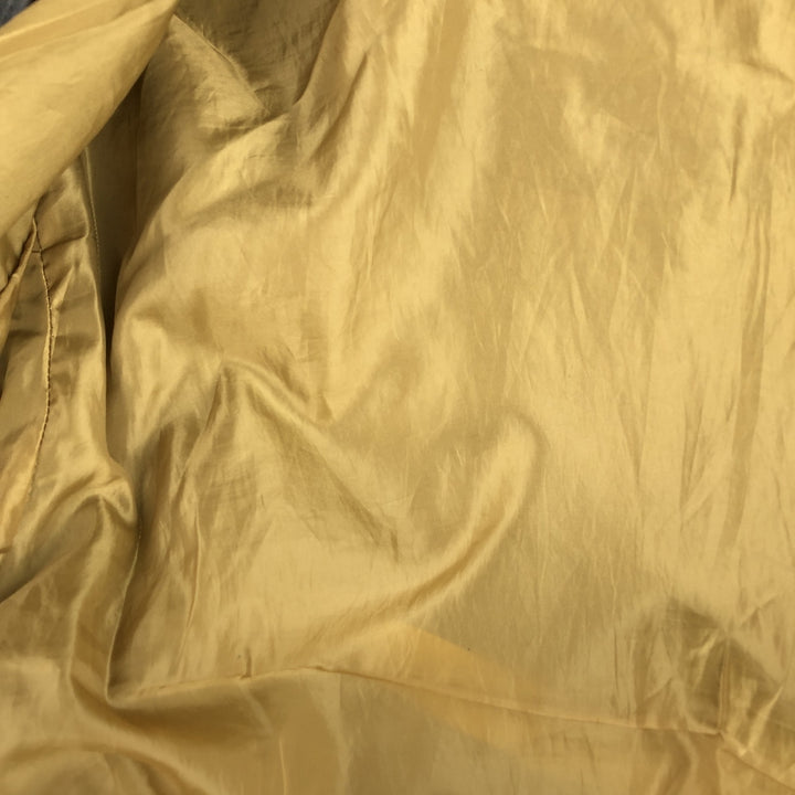 A-2 type leather flight jacket, men's size L Genuine Leather Cowhide black type Vintage Second Hand