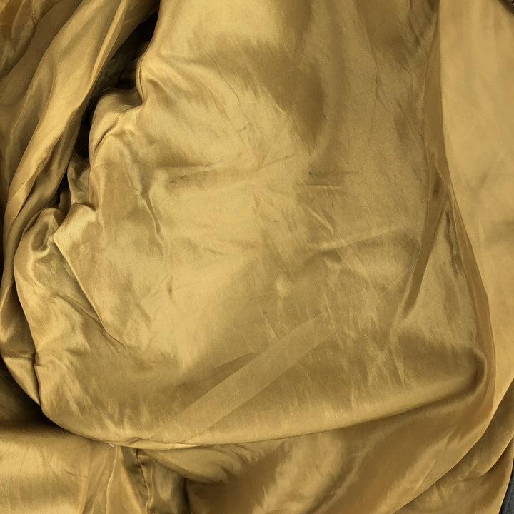 A-2 type leather flight jacket, men's size L Genuine Leather Cowhide black type Vintage Second Hand