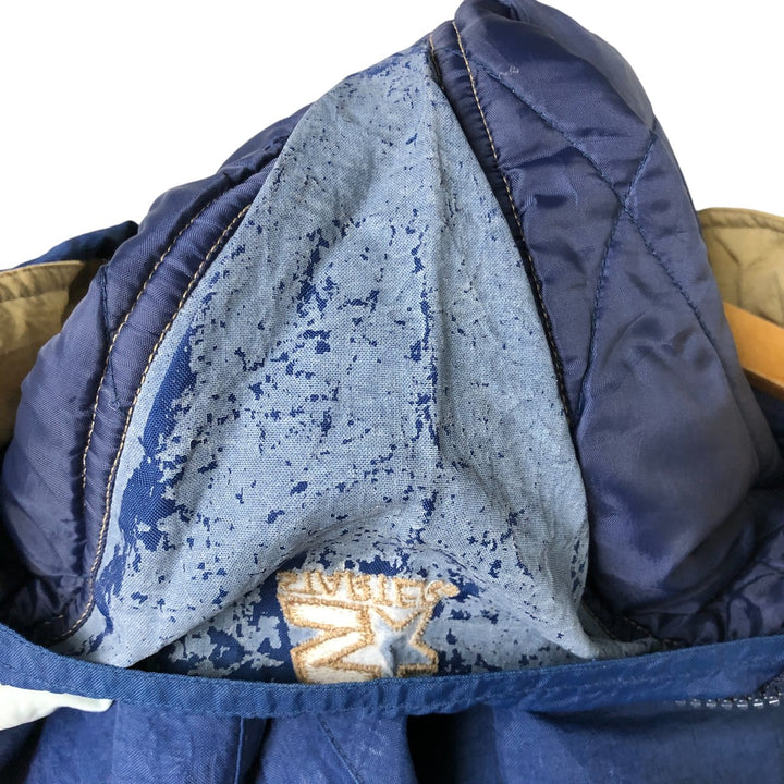 A-2 type leather flight jacket, men's size L Genuine Leather Cowhide black type Vintage Second Hand