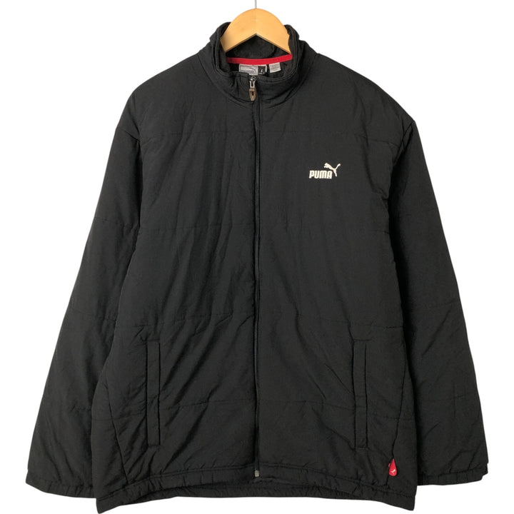 90s-00'S PUMA padded puffer jacket, men's size L unclear black type Vintage Second Hand