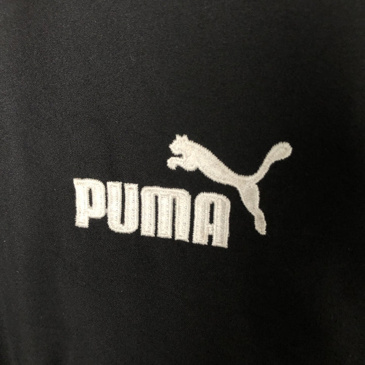 90s-00'S PUMA padded puffer jacket, men's size L unclear black type Vintage Second Hand