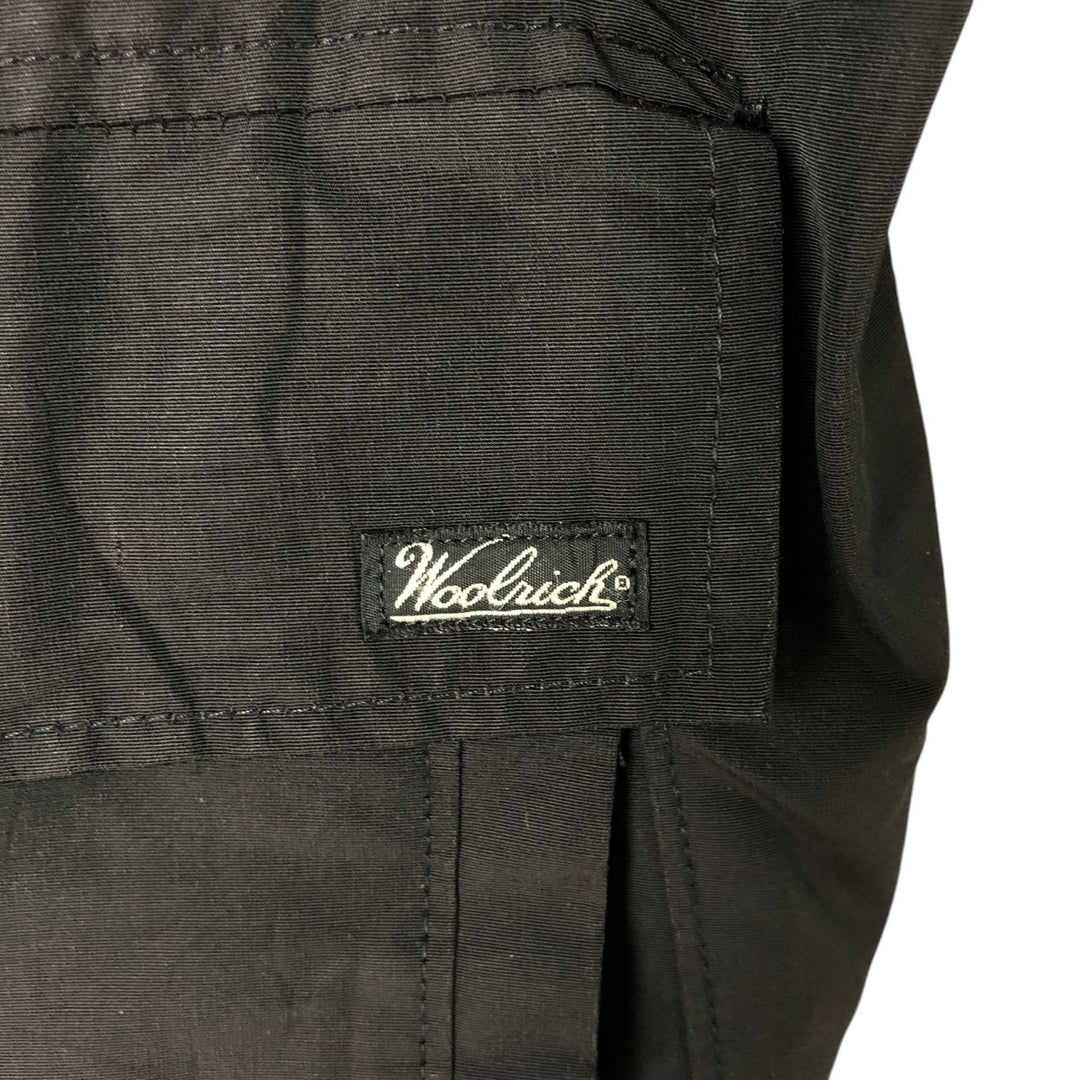 90'S WOOLRICH Down Jacket, Made in USA, Men's Size L, Vintage cotton black type Vintage Second Hand