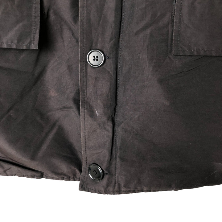 90'S WOOLRICH Down Jacket, Made in USA, Men's Size L, Vintage cotton black type Vintage Second Hand