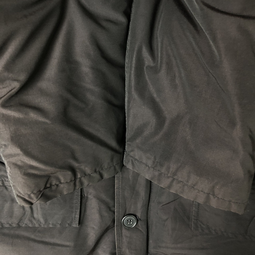 90'S WOOLRICH Down Jacket, Made in USA, Men's Size L, Vintage cotton black type Vintage Second Hand