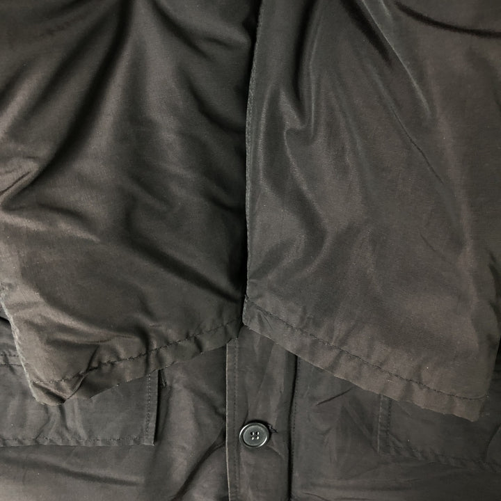 90'S WOOLRICH Down Jacket, Made in USA, Men's Size L, Vintage cotton black type Vintage Second Hand