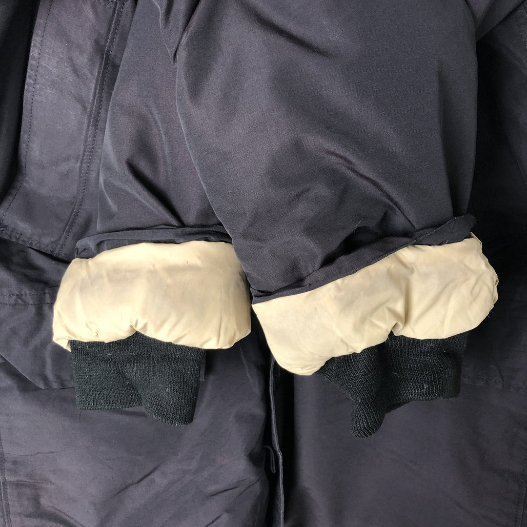 90'S WOOLRICH Down Jacket, Made in USA, Men's Size L, Vintage cotton black type Vintage Second Hand