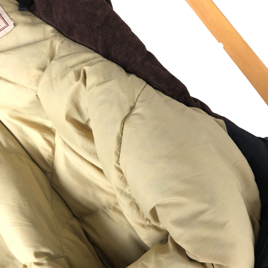 90'S WOOLRICH Down Jacket, Made in USA, Men's Size L, Vintage cotton black type Vintage Second Hand