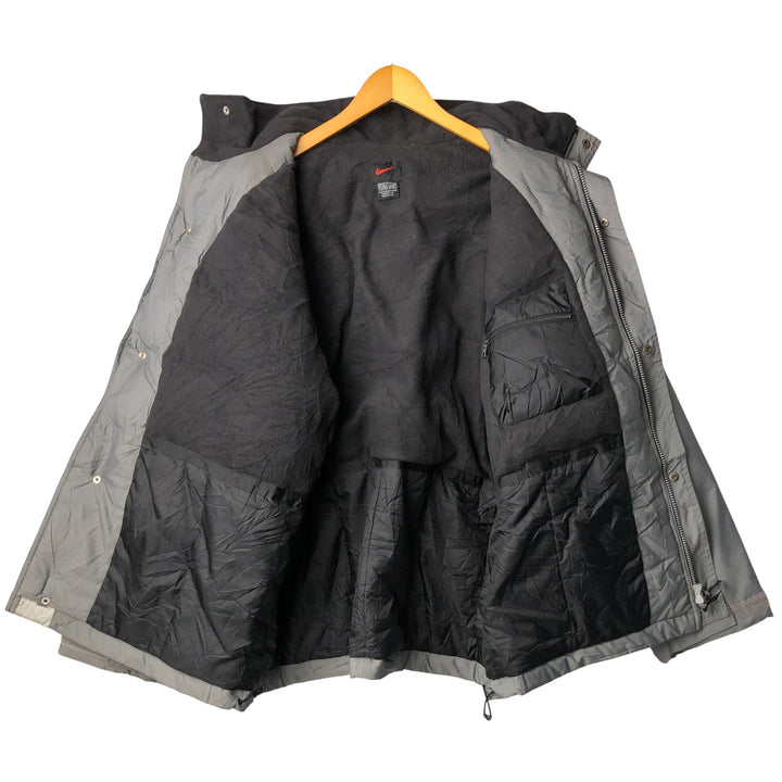 90'S Nike padded puffer jacket, men's size XL polyester gray type Vintage Second Hand