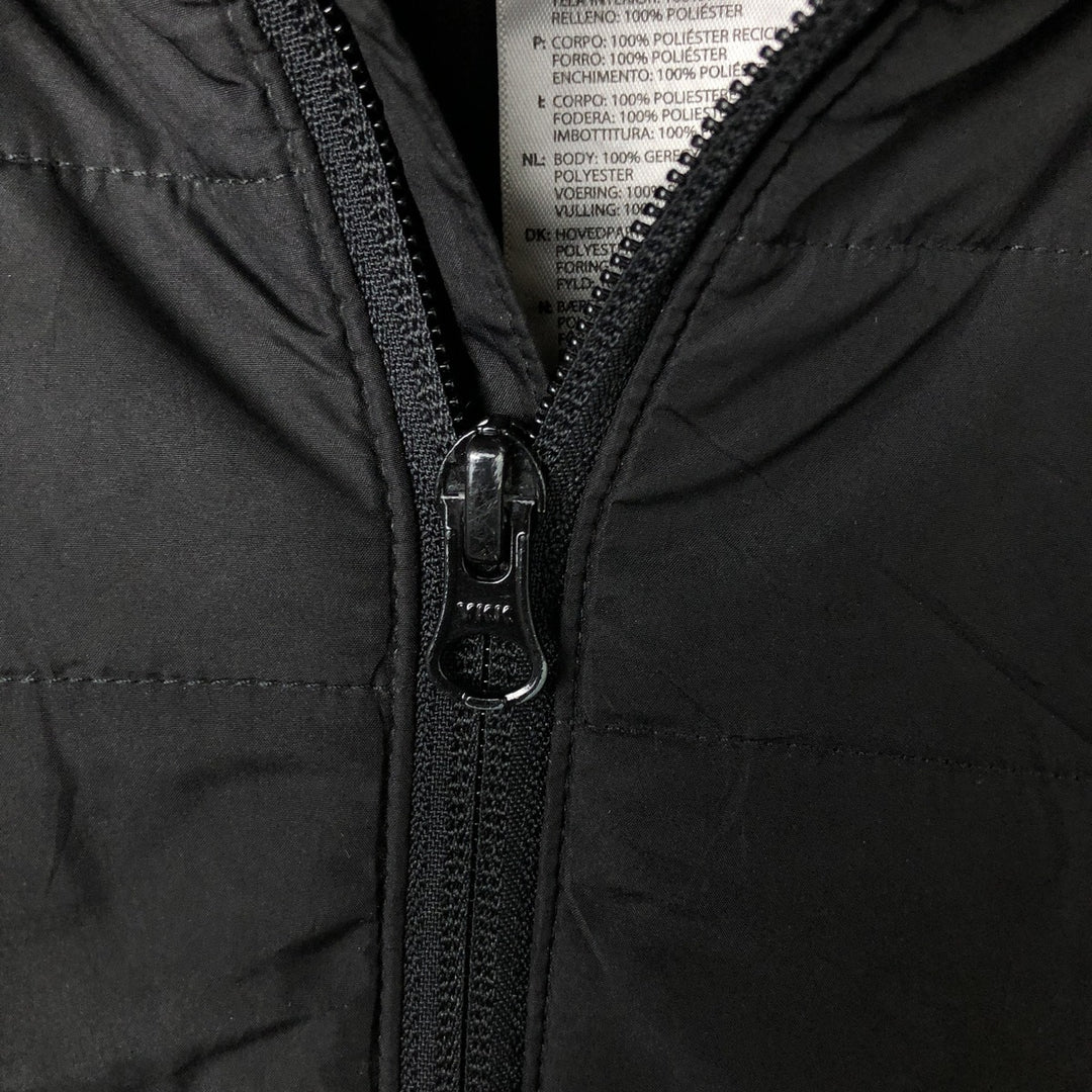 Adidas padded hoodie/puffer jacket, men's size XL recycled polyester black type Vintage Second Hand