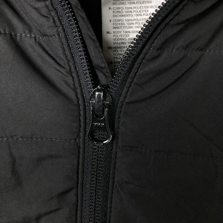 Adidas padded hoodie/puffer jacket, men's size XL recycled polyester black type Vintage Second Hand
