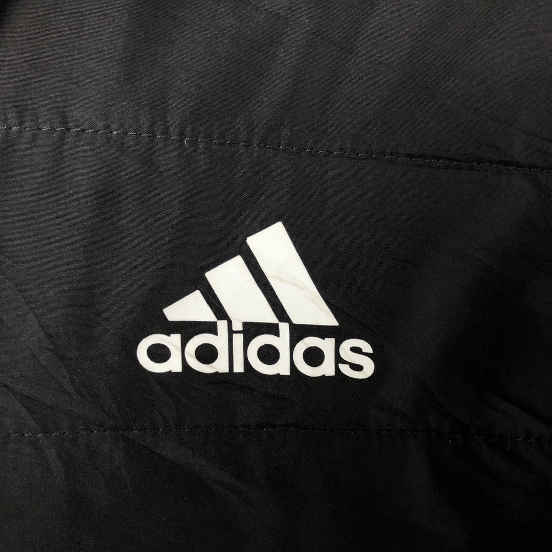 Adidas padded hoodie/puffer jacket, men's size XL recycled polyester black type Vintage Second Hand