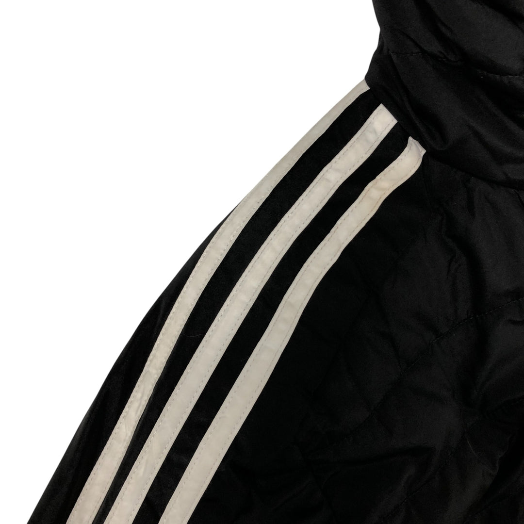 Adidas padded hoodie/puffer jacket, men's size XL recycled polyester black type Vintage Second Hand