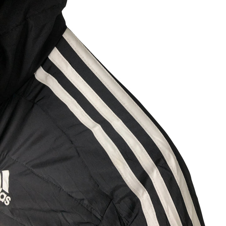 Adidas padded hoodie/puffer jacket, men's size XL recycled polyester black type Vintage Second Hand