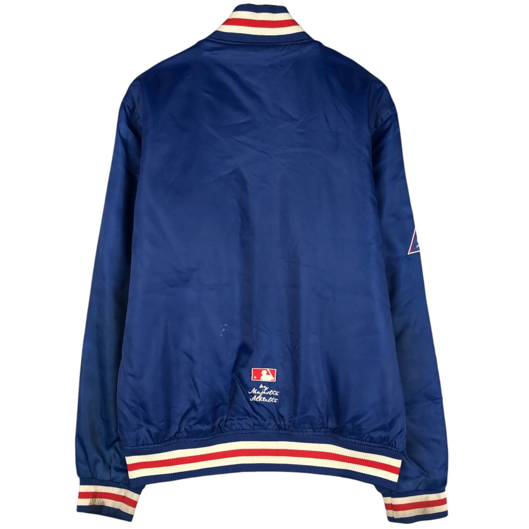 Majestic MLB Los Angeles Dodgers Padded Varsity Jacket, Men's Size L polyester blue type Vintage Second Hand