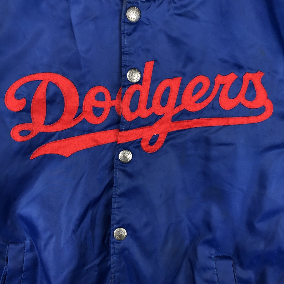 Majestic MLB Los Angeles Dodgers Padded Varsity Jacket, Men's Size L polyester blue type Vintage Second Hand