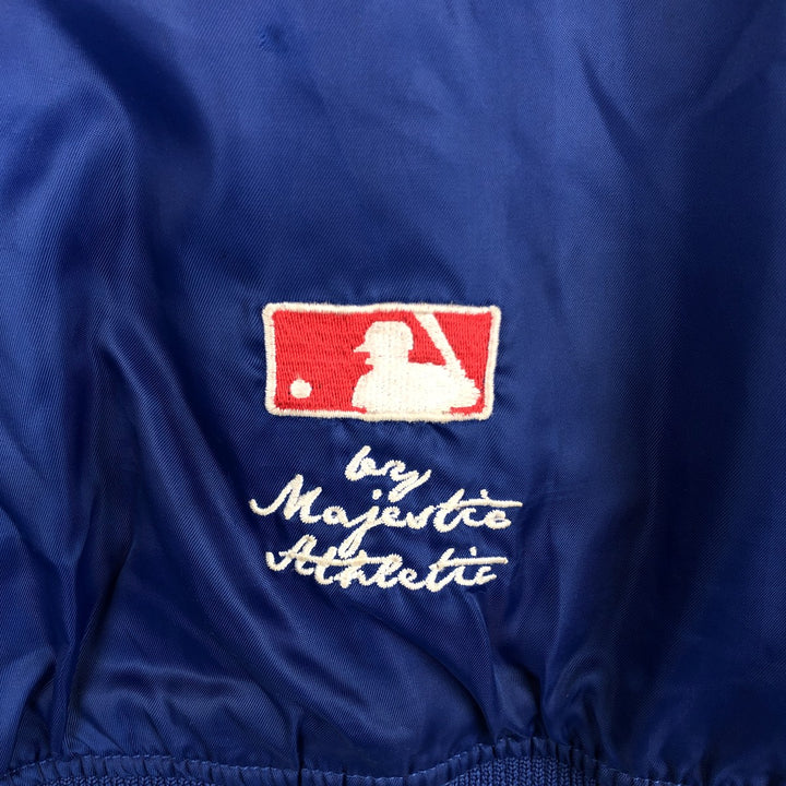 Majestic MLB Los Angeles Dodgers Padded Varsity Jacket, Men's Size L polyester blue type Vintage Second Hand