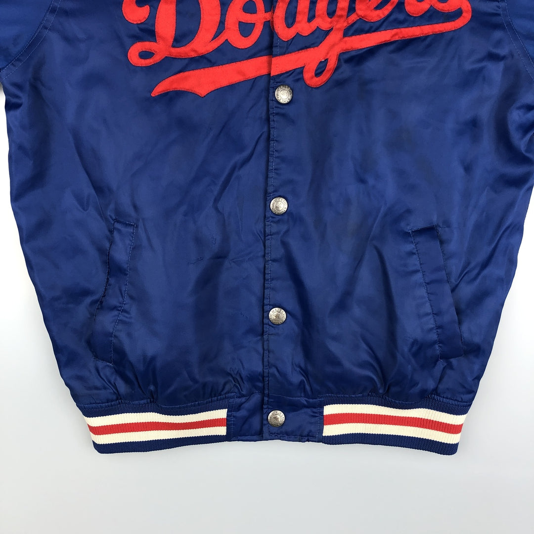 Majestic MLB Los Angeles Dodgers Padded Varsity Jacket, Men's Size L polyester blue type Vintage Second Hand
