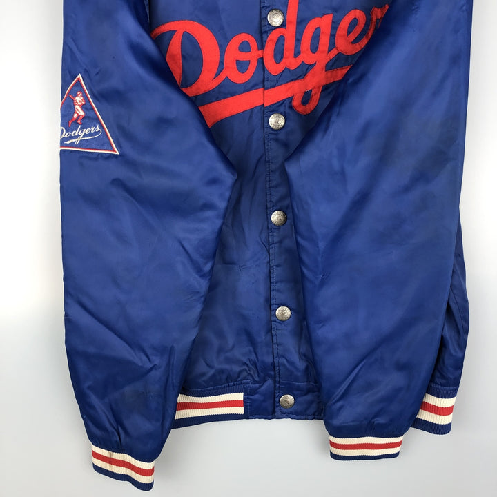 Majestic MLB Los Angeles Dodgers Padded Varsity Jacket, Men's Size L polyester blue type Vintage Second Hand