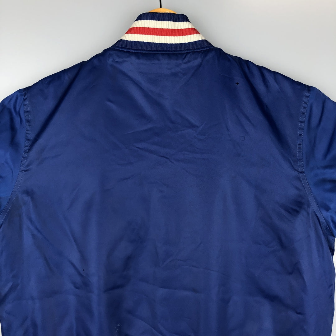 Majestic MLB Los Angeles Dodgers Padded Varsity Jacket, Men's Size L polyester blue type Vintage Second Hand