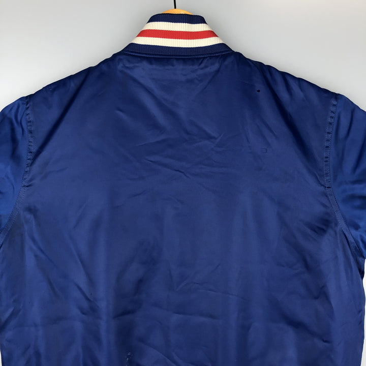 Majestic MLB Los Angeles Dodgers Padded Varsity Jacket, Men's Size L polyester blue type Vintage Second Hand