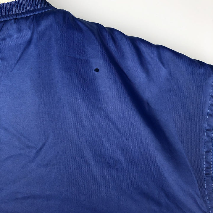 Majestic MLB Los Angeles Dodgers Padded Varsity Jacket, Men's Size L polyester blue type Vintage Second Hand