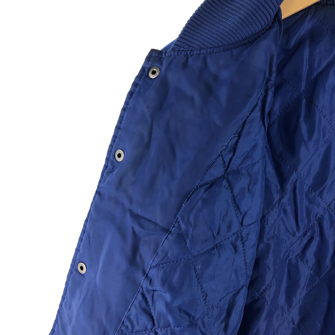 Majestic MLB Los Angeles Dodgers Padded Varsity Jacket, Men's Size L polyester blue type Vintage Second Hand