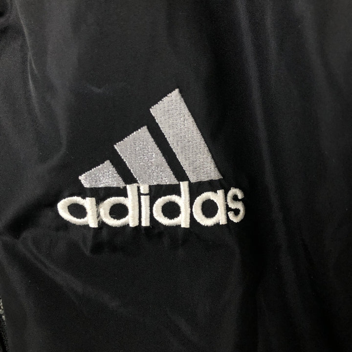 Vintage 90'S adidas reversible padded puffer jacket with back logo, size small, men's unclear black type Vintage Second Hand