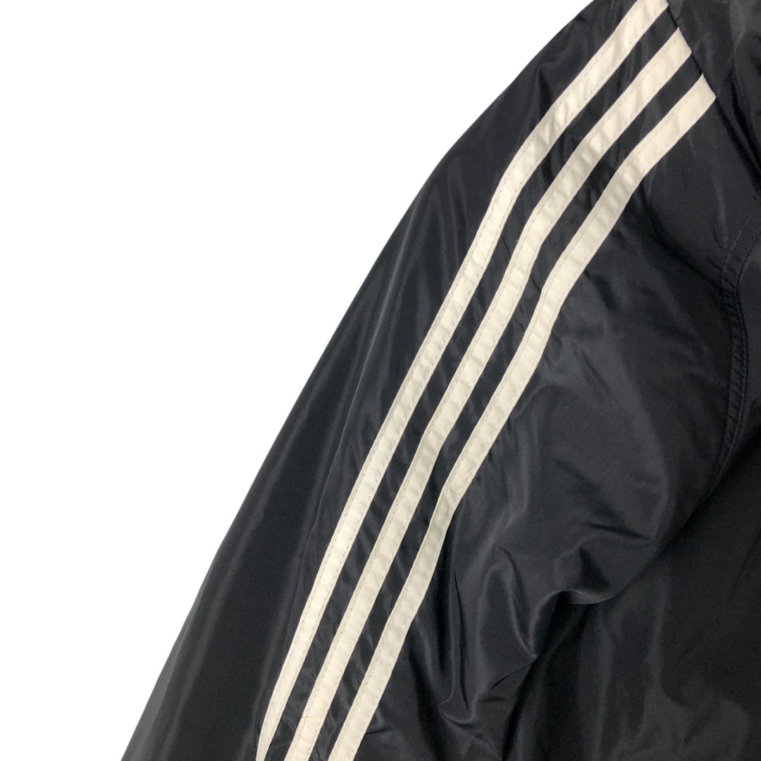 Vintage 90'S adidas reversible padded puffer jacket with back logo, size small, men's unclear black type Vintage Second Hand