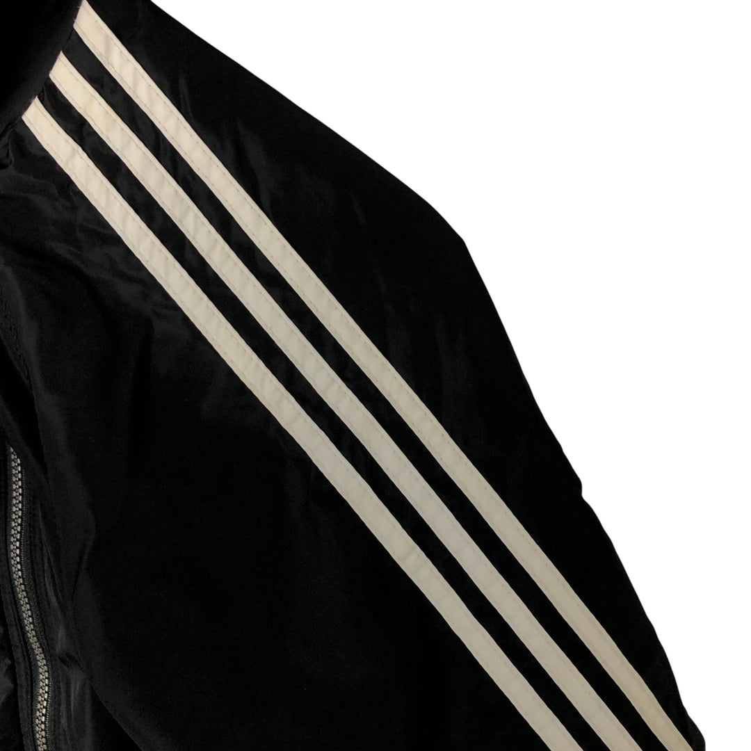 Vintage 90'S adidas reversible padded puffer jacket with back logo, size small, men's unclear black type Vintage Second Hand
