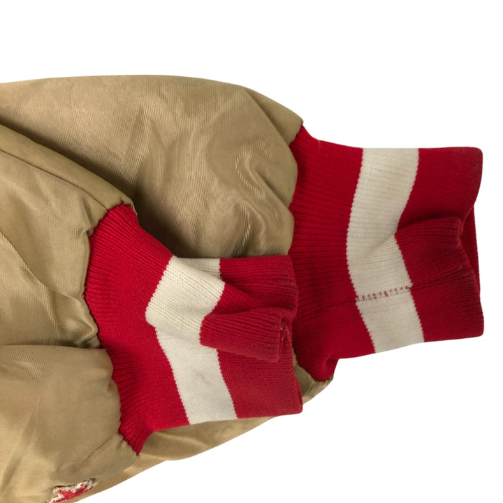 80s-90'S Starter NFL San Francisco 49ers Padded Nylon Stadium Jacket, Men's Size L Nylon Gold type Vintage Second Hand
