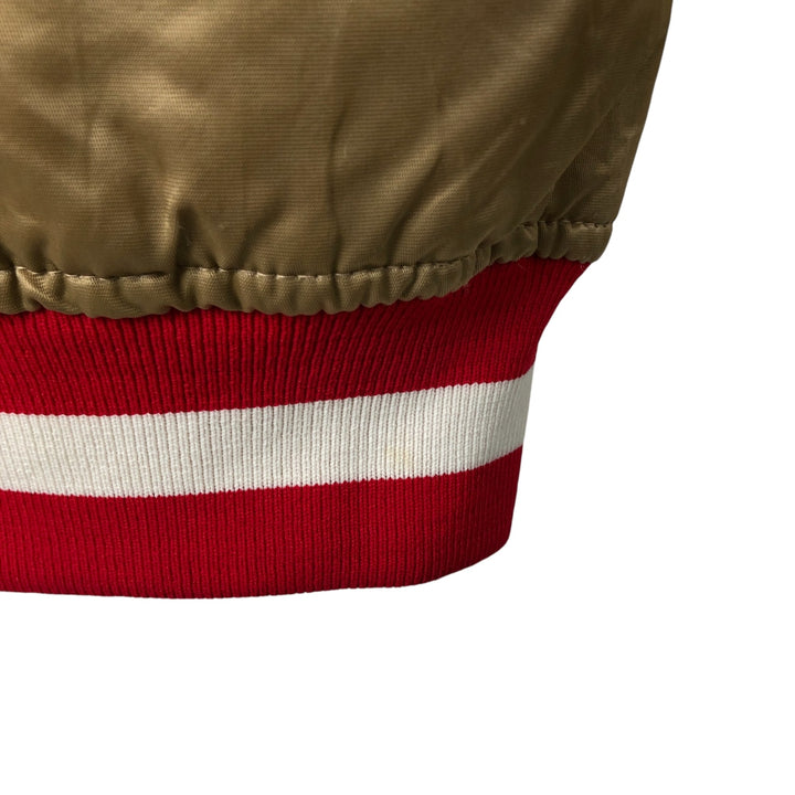 80s-90'S Starter NFL San Francisco 49ers Padded Nylon Stadium Jacket, Men's Size L Nylon Gold type Vintage Second Hand