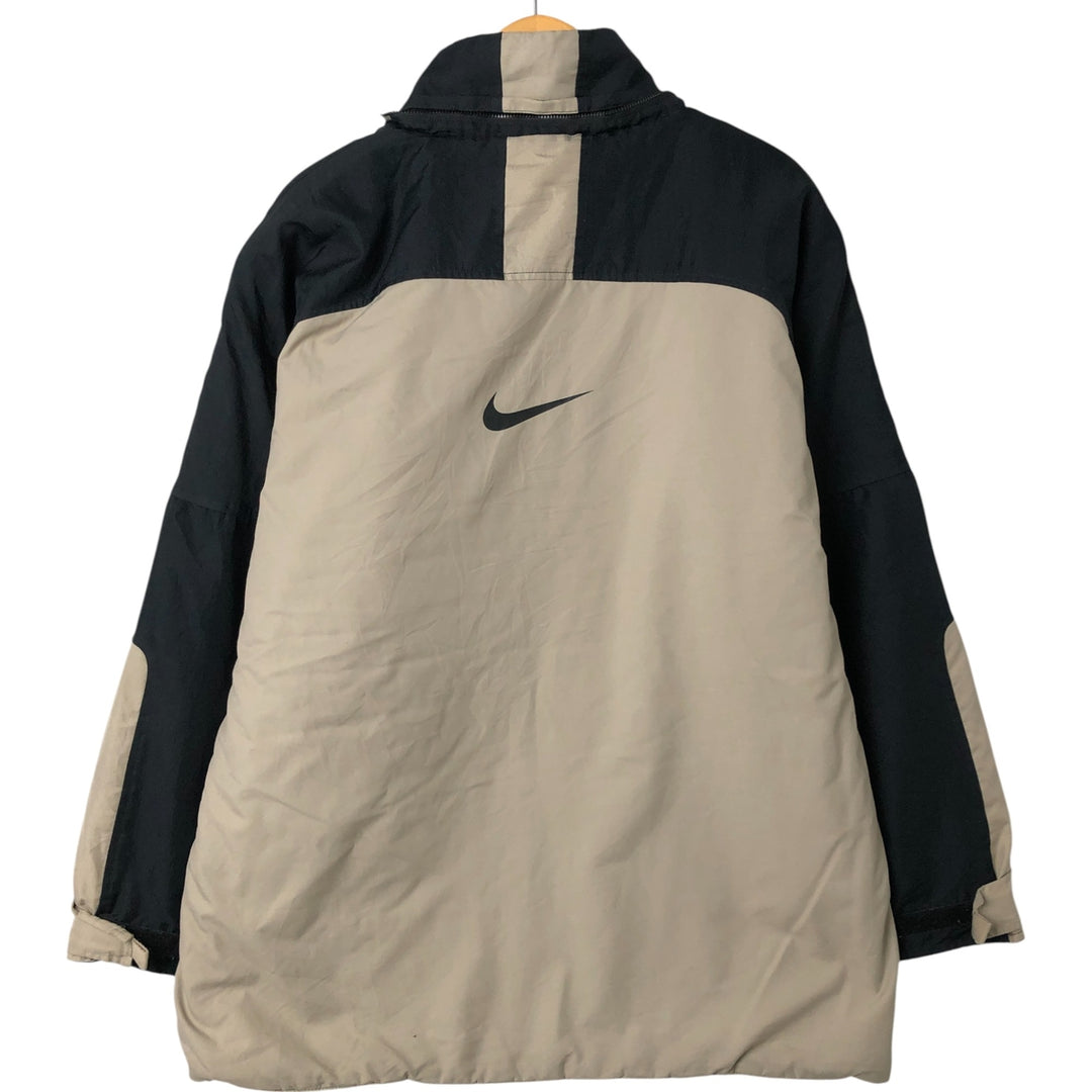 2000'S Nike padded puffer jacket, men's size L unclear Beige type Vintage Second Hand