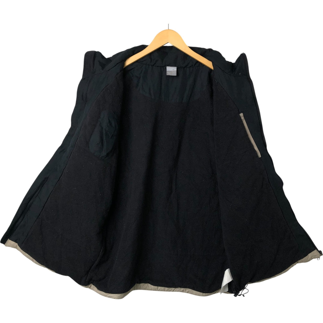 2000'S Nike padded puffer jacket, men's size L unclear Beige type Vintage Second Hand