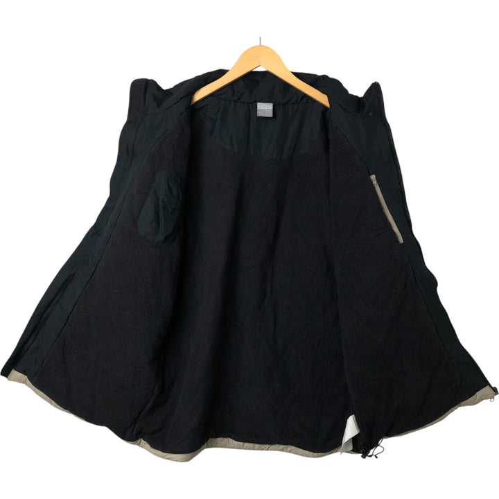 2000'S Nike padded puffer jacket, men's size L unclear Beige type Vintage Second Hand